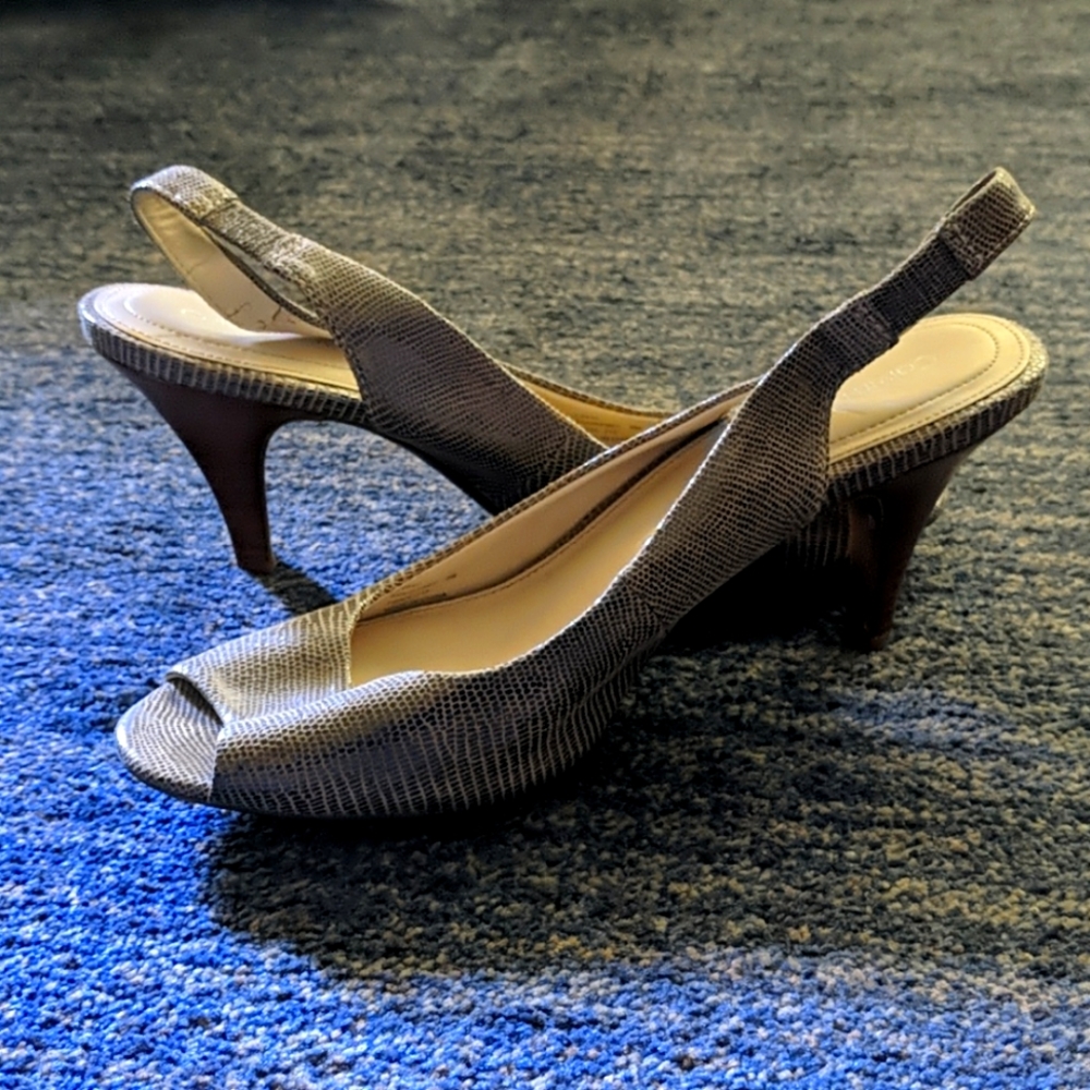 Calvin Klein sling back heels 8